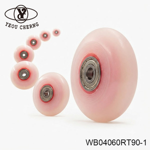 Caster <b>Wheels</b> ODM Branded PU Travel for Case Corner <b>Wheel</b> 60x24mm Custom Color PP Core - Product Image 3