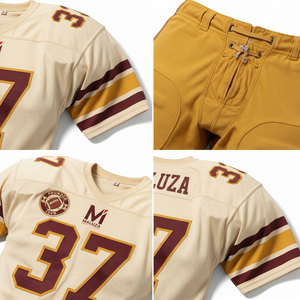 Uniforme de Fútbol Americano Personalizado con Diseño de Equipo, Jersey Sublimado, Paneles Laterales de Spandex Elástico en Cuatro Direcciones, Tela Resistente - Product Image 5