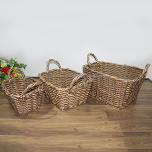 Artex Dong Thap Factory Plastic <b>Woven</b> <b>Baskets</b> with Lids for Clothes Laundry and Home Organization Solutions - Product Image 1