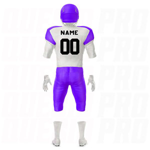 Uniformes de Fútbol Americano Sublimados de Alta Calidad para Hombre y Mujer, Material de Poliéster, Venta Caliente, Camisetas y Pantalones Personalizados para Equipos - Product Image 3