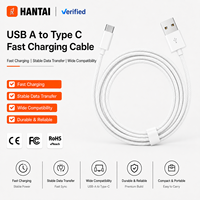 Câble USB A mâle vers Type C mâle blanc à large compatibilité pour la charge et la synchronisation des données à la maison, au bureau et en voyage