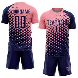 Conjunto de Camiseta de Fútbol Sublimada a Precio Accesible, Cuello Redondo, Manga Corta, Diseño Personalizado, Uniforme de Fútbol para Adultos - Product Image 1