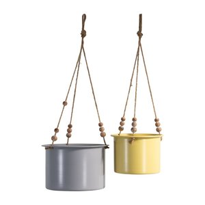 Porte-plantes créatif en fer en forme de cœur avec chaîne suspendue et accent feuille pour une décoration intérieure contemporaine - Product Image 5