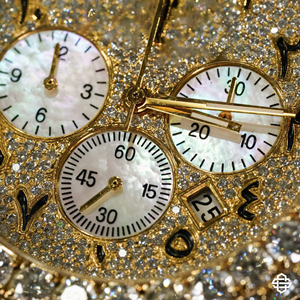 Reloj de Lujo para Hombre de 20 mm, de Acero Inoxidable, con Cuarzo, Estilo Ejecutivo/Moda, Esfera con Cristales de Moissanita, Cristal con Incrustaciones de Diamantes, ETA 41 mm - Product Image 3