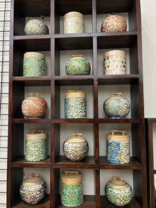 New Design 2026 <b>Bamboo</b> Storage Box with MOP Shell Inlay Handcrafted <b>Bamboo</b> <b>Jar</b> Storage Box with Eggshell Inlay with <b>Bamboo</b> Lid - Product Image 4