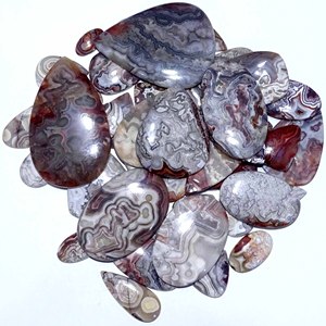 Agate Crazy Lace Naturelle, Cabochon de Quartz, Non Traité, Coupe Ovale, Coupe Poire, Effet de Couleur, Certifié par un tiers, Tailles personnalisables - Product Image 5