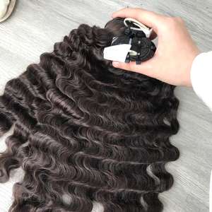 Raw Virgin Burmese <b>Curly</b> Hair Bundle, Vietnamese <b>Curly</b> Hair <b>Extensions</b>, Super Double Drawn, Double Drawn Quality - Product Image 6