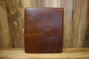 Tooled Leather Portfolio Organizer Portfolio <b>A4</b> Customized Leather Document Portfolio <b>File</b> - Product Image 2