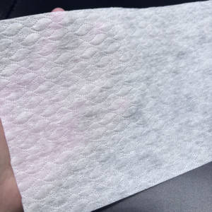 Wholesale Lightweight Spunbond Nonwoven <b>Fabric</b> <b>Roll</b> Double Side Hot Air Through Topsheet Willow Leaf Pattern Made in China - Product Image 1