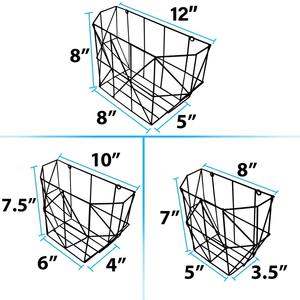 Cesta de Almacenamiento Apilable de Alambre Metálico, Gran Capacidad, Organizador de Despensa para el Hogar - Product Image 3