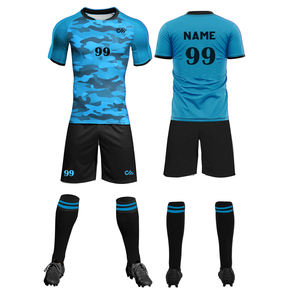 Uniforme de Fútbol Sublimado Personalizado Hecho en Pakistán, Camiseta y Pantalones Cortos de Fútbol, Diseña Tu Propio Uniforme de Equipo - Product Image 1