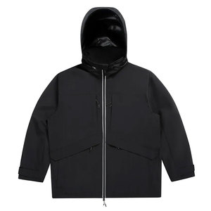 Wholesale Custom Made <b>Canvas</b> Windbreaker <b>Men's</b> <b>Jackets</b> Breathable Casual Streetwear Adjustable New Arrival - Product Image 2