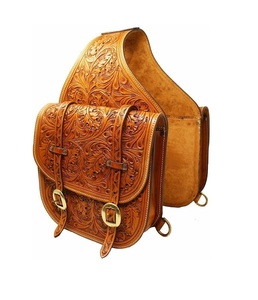 Bolsa de Cuero para Sillín de Caballo Estilo Western, Uso en Motocicleta, 100% Cuero de Búfalo, Diseño Hecho a Mano, Color Personalizable - Product Image 1