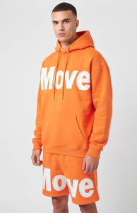 Men Puff Print Oversize Two Piece Sweat Short <b>Set</b> 100% Cotton Drawstring Closure Loose Fit Elastic Waist Men's <b>Twin</b> <b>Set</b> - Product Image 6