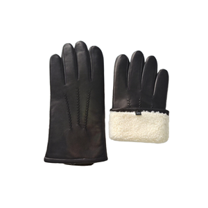 Guantes de Invierno de Cuero Genuino, Estilo Liso, Súper Cálidos, Transpirables, Súper Suaves, para Exteriores - Product Image 2