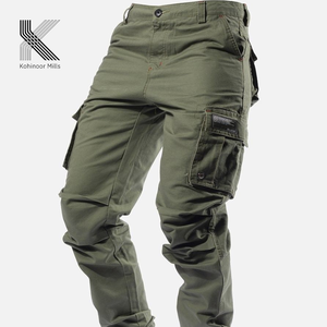 Pantalones Cargo de Lona Oscura para Hombre, Estilo Informal, Corte Recto, Multibolsillos, Transpirables, Resistentes al Desgaste, para Ocasiones Formales de Trabajo - Product Image 5