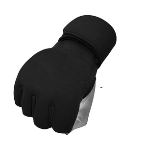 Gants de boxe en tissu élastique, sans doigts, avec trou pour le pouce, fermeture auto-agrippante, logo et taille personnalisés, par paire - Product Image 5