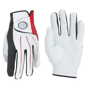 Gants de golf sportifs en cuir véritable légers et antidérapants pour hommes et femmes, avec logo de marque personnalisé - Product Image 2