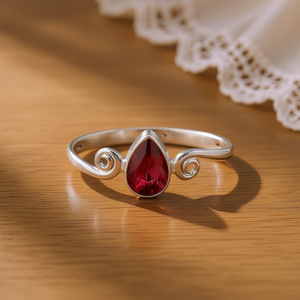 2.60 Grams <b>Garnet</b> Fashion <b>Ring</b> - Product Image 3