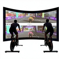 Système de jeu de cyclisme interactif multijoueur Eshark |   Plateforme éducative de fitness en métal avec capteurs, gonflable, 100 kg |