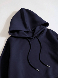 Ventes en gros de sweats à capuche thermiques pour hommes, style vintage, en tissu polaire 500 g/m², mélange polyester/coton, respirant, séchage rapide, pour l'hiver - Product Image 4
