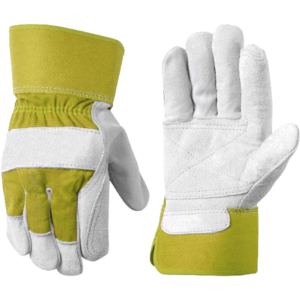 Guantes de Trabajo de Cuero Vacuno Reforzado, Palma Acolchada, Suaves y Cómodos, Resistentes a la Abrasión, para Uso Diario y Seguridad en el Hogar - Product Image 3