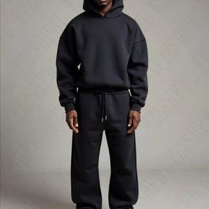 Custom Winter Casual Eco-Friendly Baggy Tracksuit Men Women Oversized Streetwear Hoodie <b>Jogger</b> <b>Matching</b> <b>Set</b> Logo Printing - Product Image 6