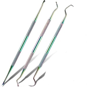 Détartreur dentaire professionnel double extrémité pour l'élimination du tartre et du calcul dentaire, hygiène buccale, approuvé ISO - Product Image 1