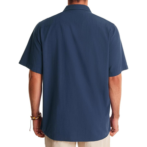 Chemise pour homme de haute qualité, en polyester et coton, décontractée, couleur personnalisée, dernier design, fabrication sur mesure en gros - Product Image 2