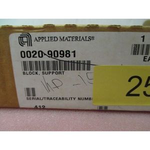 AMAT 0020-90981 บล็อกซัพพอร์ต - ผู้จัดจำหน่ายอุปกรณ์และอะไหล่เซมิคอนดักเตอร์ระดับโลกที่เชื่อถือได้ - Product Image 1