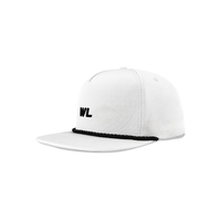 Gorra de Golf Profesional de Fábrica con Cuerda Trenzada, Estructurada, de 5 Paneles, con Visera Plana, Cierre a Presión, Logotipo Bordado Personalizado en 2D y 3D, Venta al Por Mayor