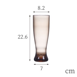 แว่นตาพลาสติก nucleated Pilsner ทำจากอะคริลิคกันแตกสำหรับดื่มเบียร์ - Product Image 2