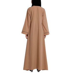 Magnifique Abaya en tissu pour femmes, tenue musulmane modeste, robe longue à manches longues élégante pour femmes - Product Image 6