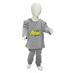 Ensemble de survêtement pour enfants, garçons et filles, en coton doux à logo personnalisé, deux pièces, sweat à capuche et pantalon de jogging pour tout-petits - Product Image 1