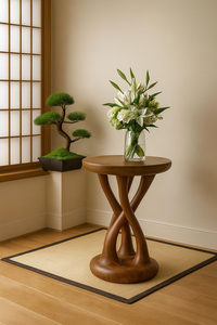 Taburetes de madera maciza Taburetes redondos pequeños de alta calidad Diseño otomano Calidad garantizada para dormitorio Hotel Apartamento - Product Image 4