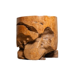 Table basse ARTERRA en bois naturel de teck rustique, artisanale, meubles de salon, non pliable - Product Image 6