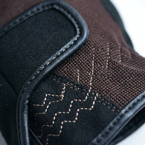 Gants de conduite unisexes en cuir microfibre à doigts entiers avec fermeture à cordon, antidérapants, protection UV, pour usage extérieur en été - Product Image 5