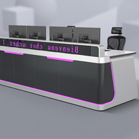 Console de salle de contrôle intelligente, poste de travail ergonomique pour opérateur, mobilier de centre de commande, conception personnalisée