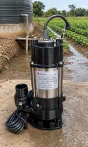Pompe à eaux usées SS Samson V450 450W Monophasée 200L/min Hauteur de refoulement 8,5M en Acier Inoxydable Submersible pour Traitement des Eaux Usées - Product Image 2