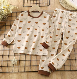 Pijamas de Algodón a Rayas de Manga Larga para Niñas con Estampado de Coche, Ropa de Dormir de Primavera, Conjunto de Pijamas Suaves y Cómodos para Niños - Product Image 3