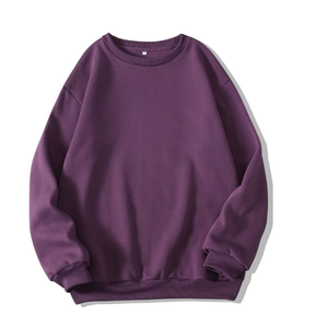 เสื้อสเวตเชิ้ตคอกลมทรงปกติสำหรับผู้ชาย ผ้าถัก สีเทาล้วน ผสมโพลีเอสเตอร์/คอตตอน สวมใส่สบาย เป็นมิตรกับสิ่งแวดล้อม ป้องกันรอยยับ - Product Image 5