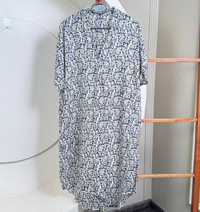 Wholesale Big Mama Oversized Modal Fashionable Mini <b>Dress</b> for Women's Summer Loose Fit Abstract Print Short Sleeve Casual Wear - Product Image 4