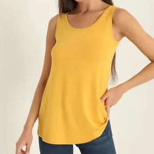Ever Glow New Women's Tank <b>Top</b> Best Design Style Short Sleeve Short Casual Breathable Eco-Friendly Plus Size Polyester/Cotton - Product Image 1