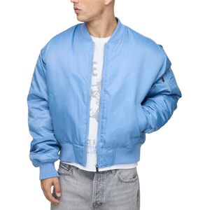 Abrigos de Piloto para Hombre, Gruesos y Extra Grandes, con Logotipo Personalizado, Chaqueta de Piloto Retro MA-1 con Cremallera - Product Image 4