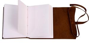 Wholesale High Quality Vintage Style Leather Bound Notebook White Cotton <b>Paper</b> Journal for Writing & Sketching Painting Gift - Product Image 3
