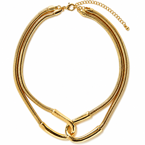Collier Statement en Laiton Doré avec Perles Vertes en Forme de Goutte et Pendentifs en Cristal, Bijoux de Mode en Gros pour Détaillants - Product Image 5