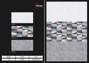 Carreaux muraux en céramique modernes à haute brillance 30x60 cm (12x24 pouces) – Revêtement mural décoratif pour salles de bain et cuisines élégantes - Product Image 3