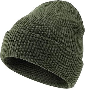Bonnet tricoté chaud d'hiver en gros, broderie de logo personnalisée, bonnet uni vierge avec broderie de logo sur mesure du fabricant - Product Image 1