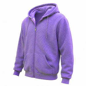 Best Wholesale Price Regular Fit Men Zipper Hoodie 100% Cotton Plain Dyed High Quality <b>Zip</b>-<b>Up</b> Streetwear Hip Hop Hot Sale - Product Image 2