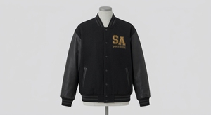 Chaqueta de Béisbol Verde Sólida Unisex, Chaqueta Varsity con Cierre de Cremallera, 100% Algodón, Tallas Grandes, Nombre del Equipo Personalizado, Ropa Urbana de Otoño - Product Image 3